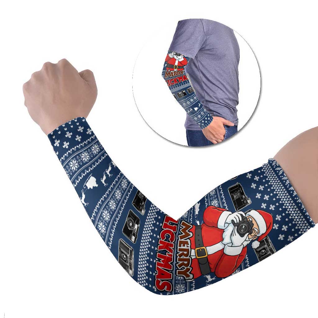 Merry Clickmas Christmas Arm Sleeves Xmas Holiday Patterns - Wonder Print Shop