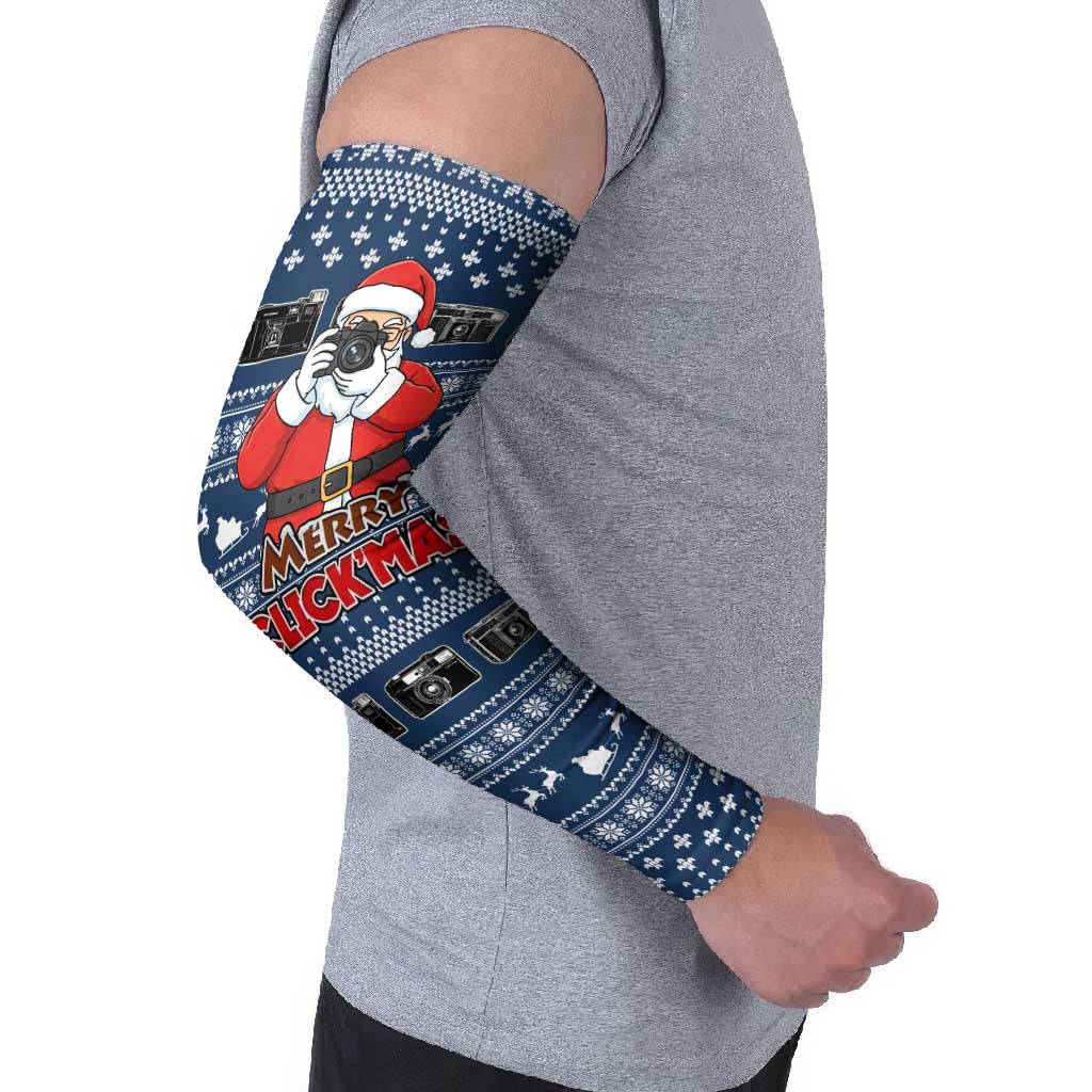 Merry Clickmas Christmas Arm Sleeves Xmas Holiday Patterns - Wonder Print Shop