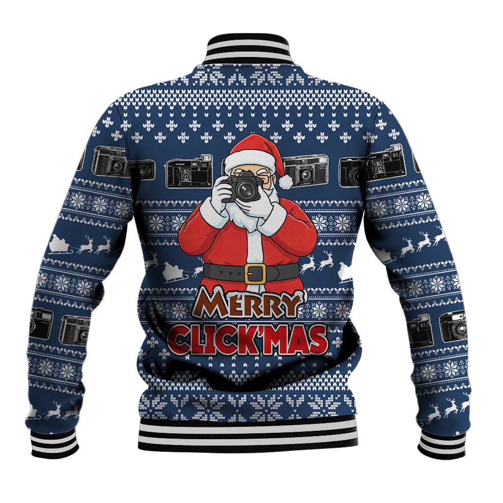 Merry Clickmas Christmas Baseball Jacket Xmas Holiday Patterns - Wonder Print Shop