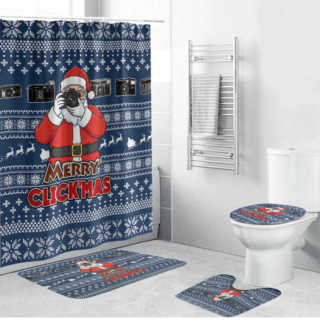 Merry Clickmas Christmas Bathroom Set Xmas Holiday Patterns - Wonder Print Shop