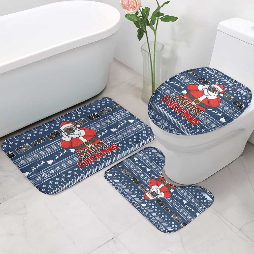 Merry Clickmas Christmas Bathroom Set Xmas Holiday Patterns - Wonder Print Shop
