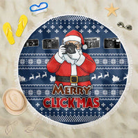 Merry Clickmas Christmas Beach Blanket Xmas Holiday Patterns - Wonder Print Shop