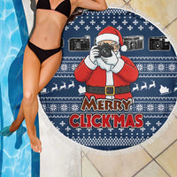 Merry Clickmas Christmas Beach Blanket Xmas Holiday Patterns - Wonder Print Shop