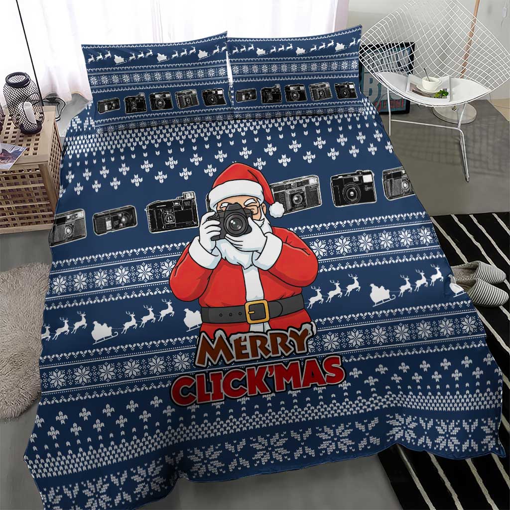 Merry Clickmas Christmas Bedding Set Xmas Holiday Patterns - Wonder Print Shop