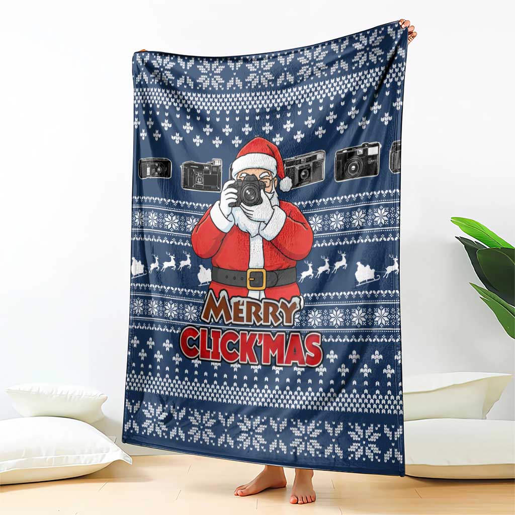 Merry Clickmas Christmas Blanket Xmas Holiday Patterns - Wonder Print Shop