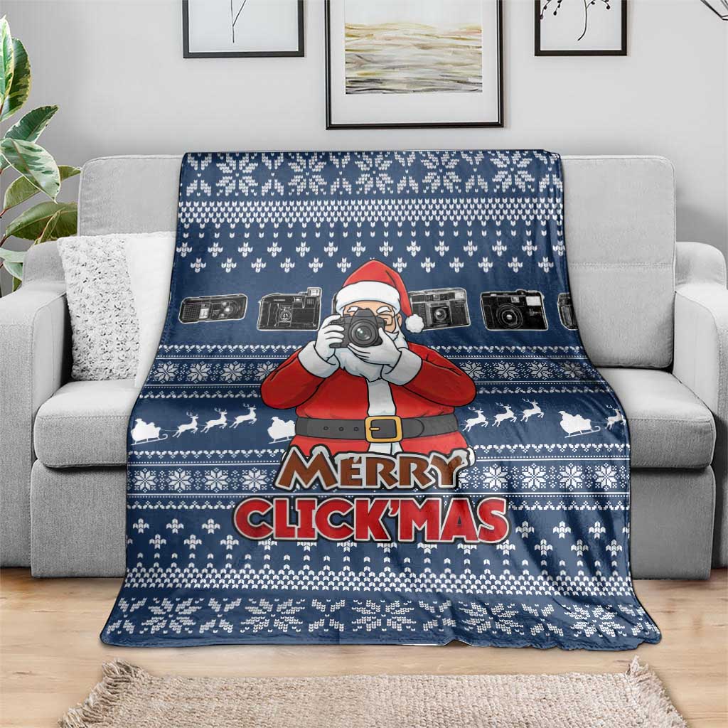 Merry Clickmas Christmas Blanket Xmas Holiday Patterns - Wonder Print Shop