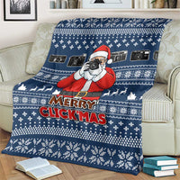 Merry Clickmas Christmas Blanket Xmas Holiday Patterns - Wonder Print Shop