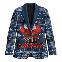 Merry Clickmas Christmas Blazer Xmas Holiday Patterns - Wonder Print Shop