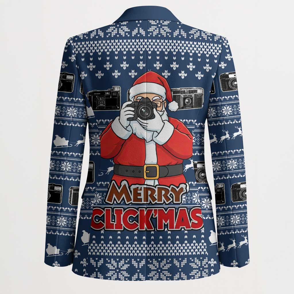 Merry Clickmas Christmas Blazer Xmas Holiday Patterns - Wonder Print Shop