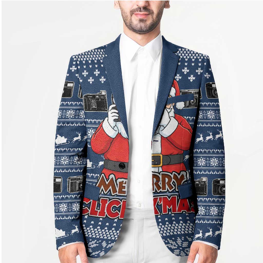 Merry Clickmas Christmas Blazer Xmas Holiday Patterns - Wonder Print Shop