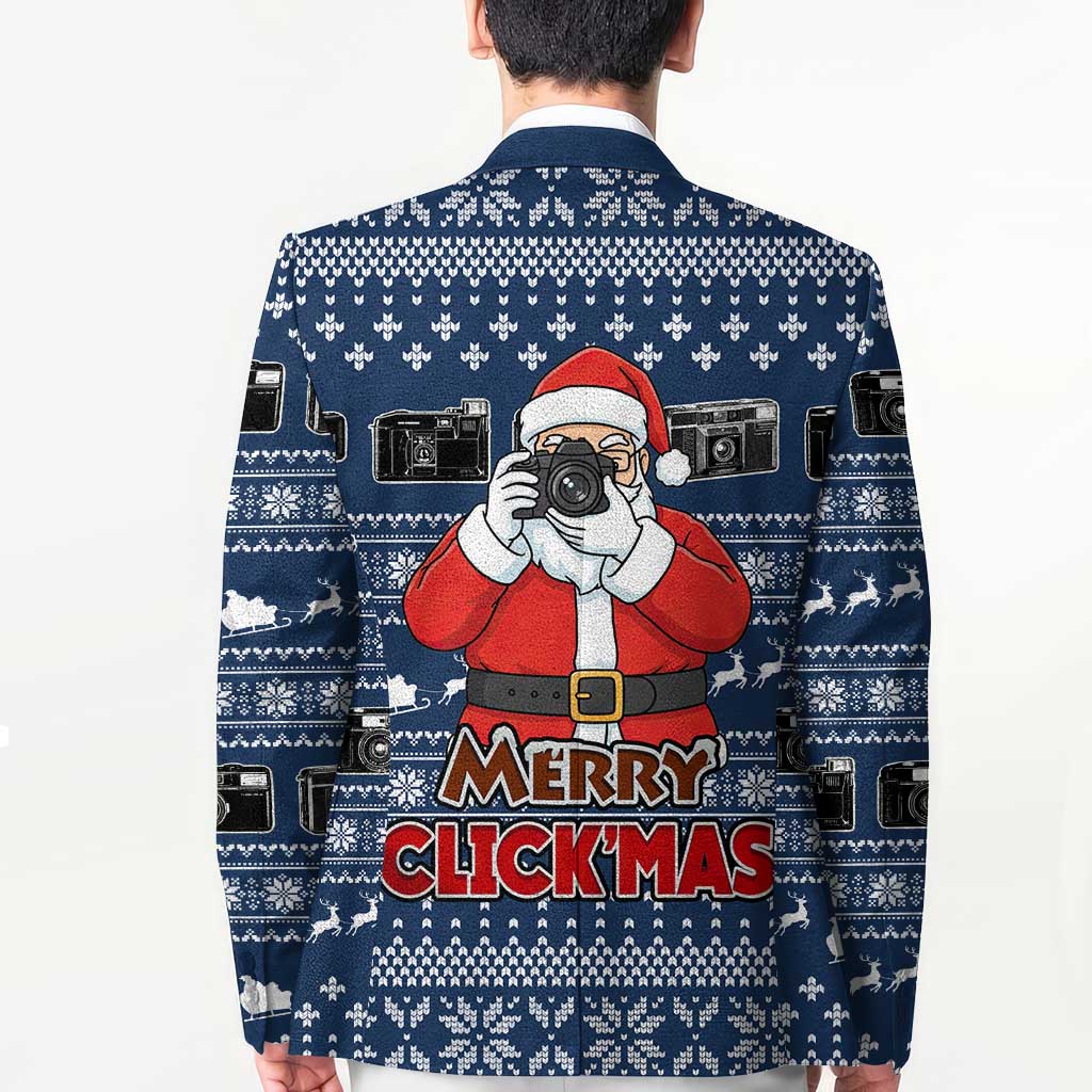 Merry Clickmas Christmas Blazer Xmas Holiday Patterns - Wonder Print Shop