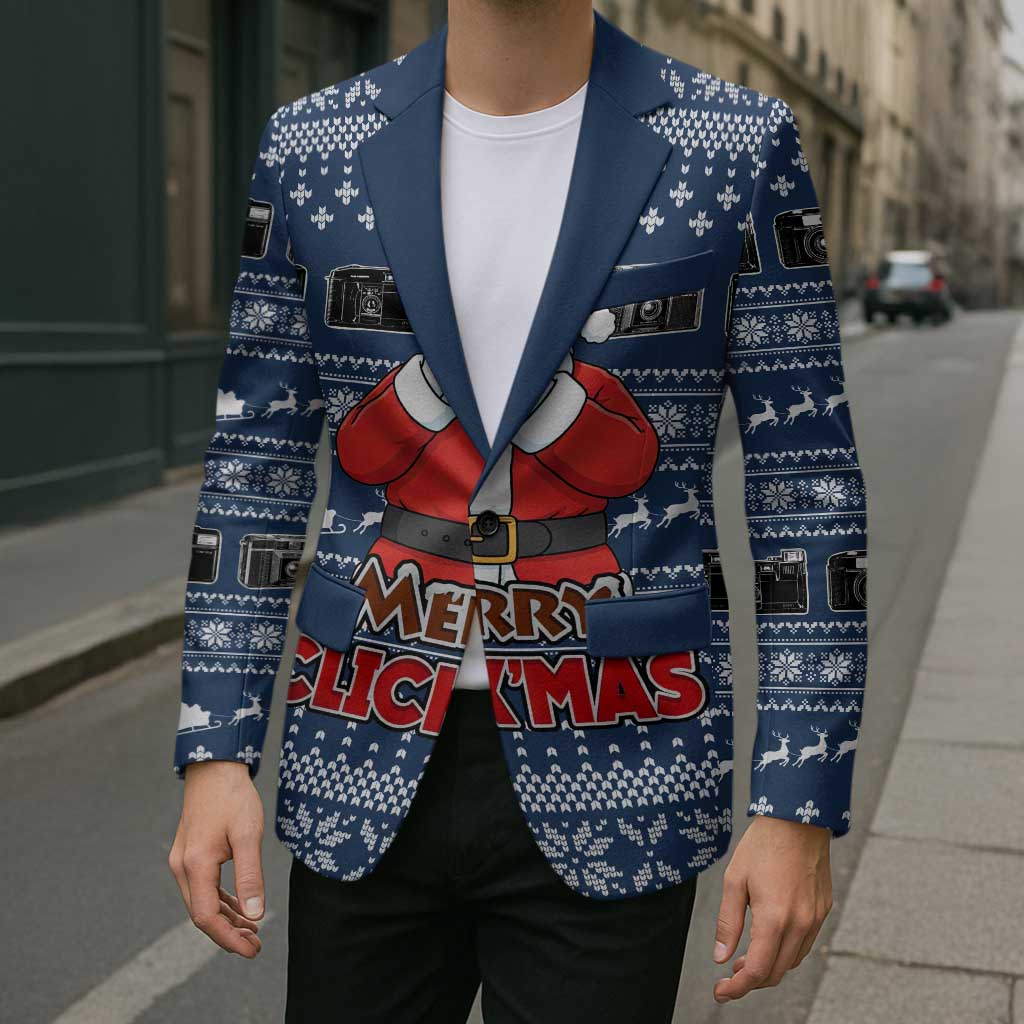 Merry Clickmas Christmas Blazer Xmas Holiday Patterns - Wonder Print Shop