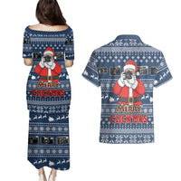 Merry Clickmas Christmas Couples Matching Puletasi and Hawaiian Shirt Xmas Holiday Patterns - Wonder Print Shop