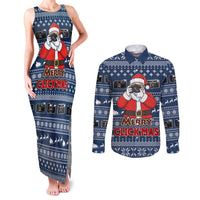 Merry Clickmas Christmas Couples Matching Tank Maxi Dress and Long Sleeve Button Shirt Xmas Holiday Patterns - Wonder Print Shop