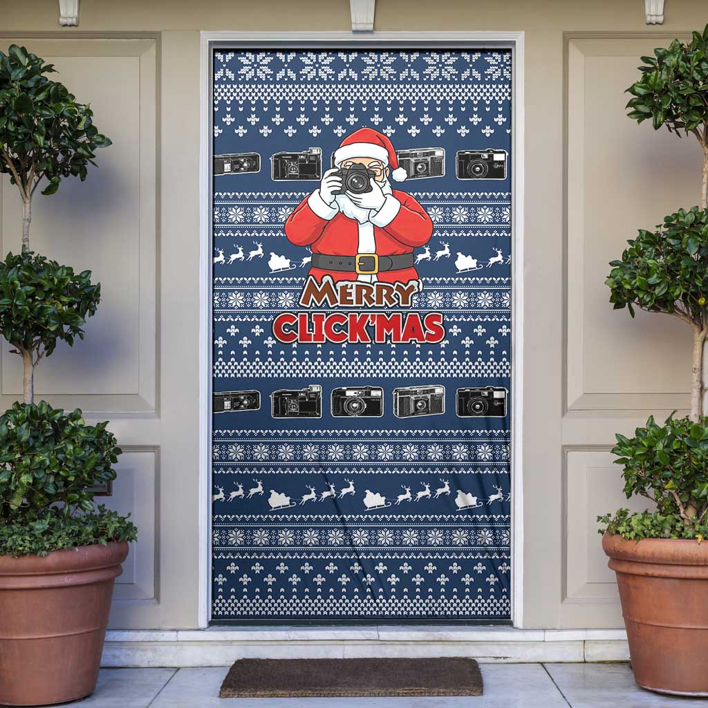 Merry Clickmas Christmas Door Cover Xmas Holiday Patterns - Wonder Print Shop