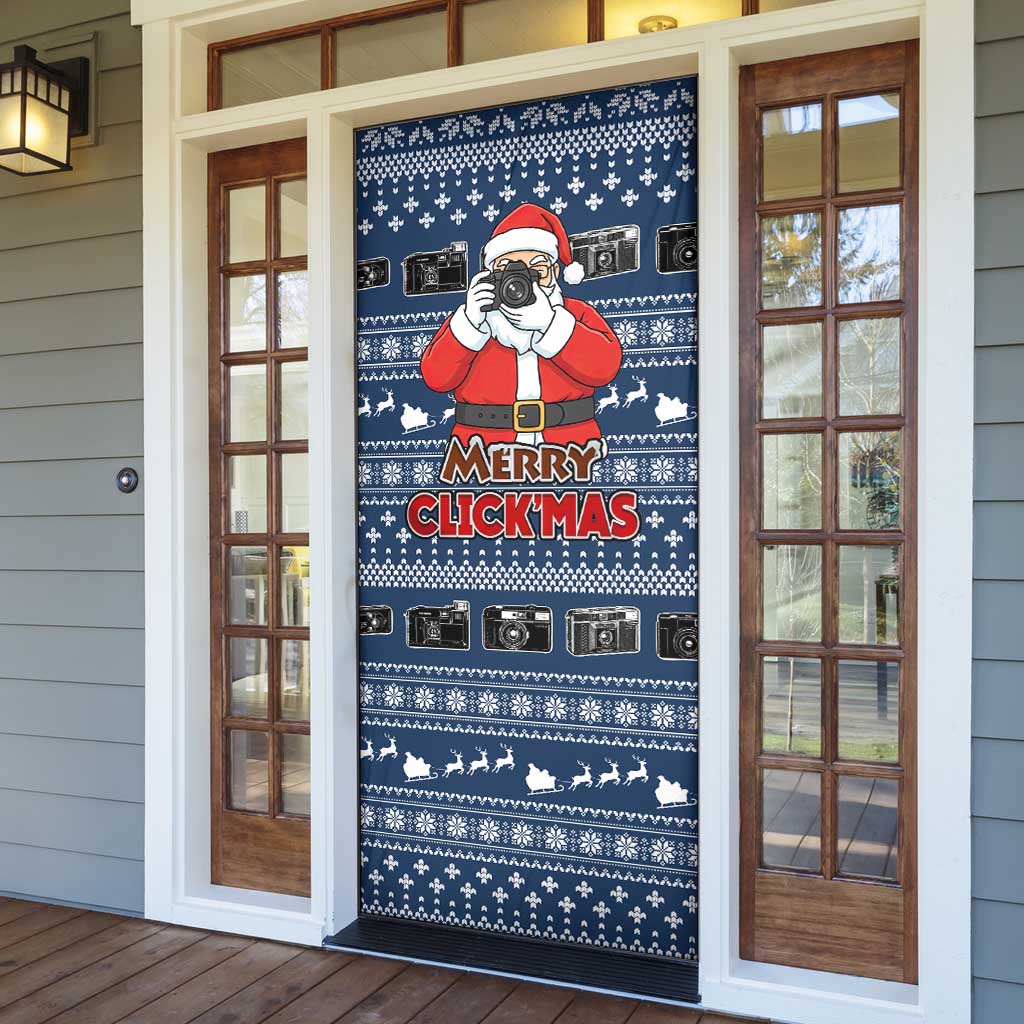 Merry Clickmas Christmas Door Cover Xmas Holiday Patterns - Wonder Print Shop