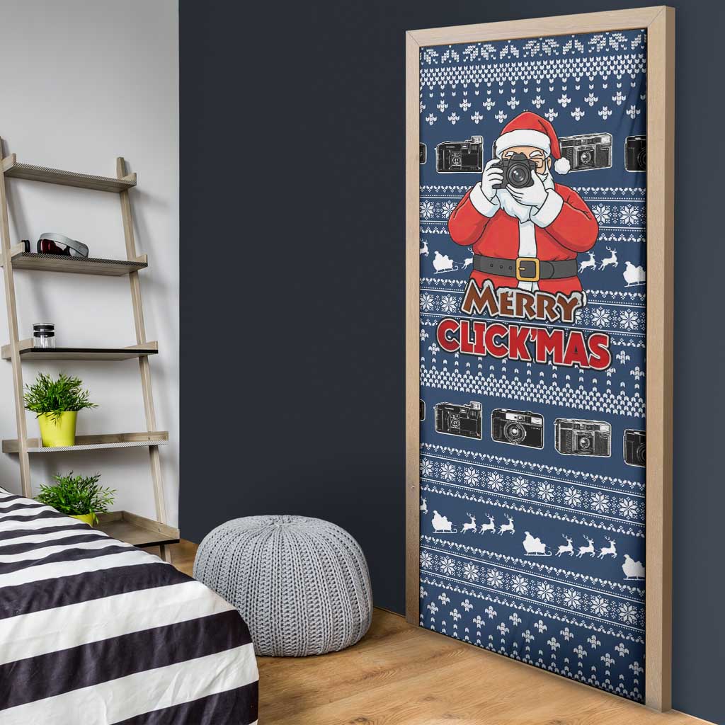 Merry Clickmas Christmas Door Cover Xmas Holiday Patterns - Wonder Print Shop