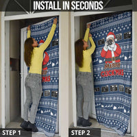 Merry Clickmas Christmas Door Cover Xmas Holiday Patterns - Wonder Print Shop