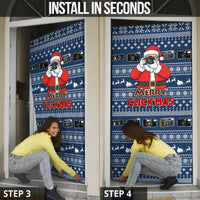 Merry Clickmas Christmas Door Cover Xmas Holiday Patterns - Wonder Print Shop