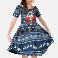 Merry Clickmas Christmas Family Matching Off Shoulder Maxi Dress and Hawaiian Shirt Xmas Holiday Patterns - Wonder Print Shop