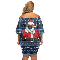 Merry Clickmas Christmas Family Matching Off Shoulder Short Dress and Hawaiian Shirt Xmas Holiday Patterns - Wonder Print Shop