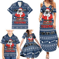 Merry Clickmas Christmas Family Matching Summer Maxi Dress and Hawaiian Shirt Xmas Holiday Patterns - Wonder Print Shop