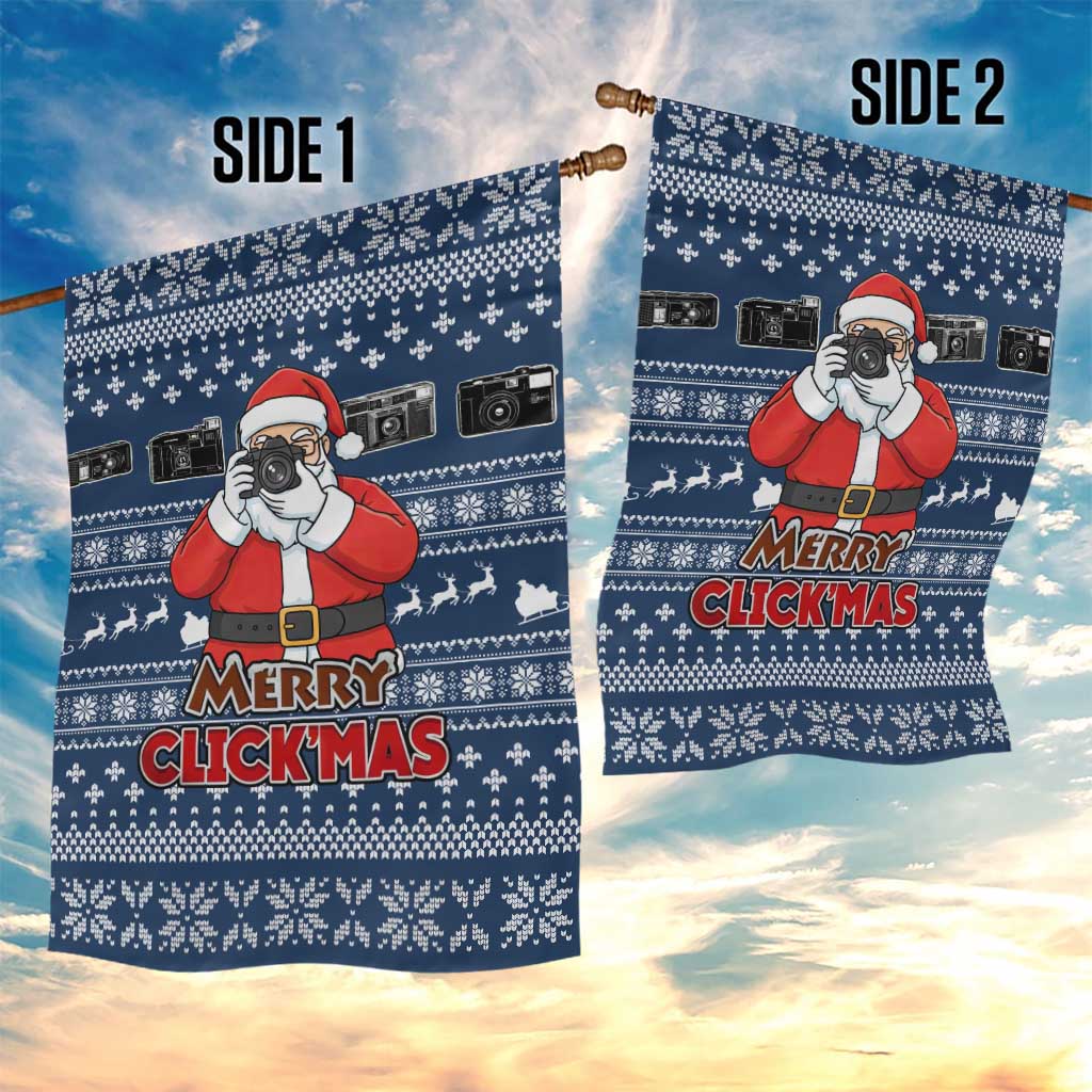 Merry Clickmas Christmas Garden Flag Xmas Holiday Patterns - Wonder Print Shop