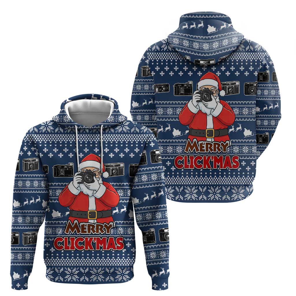 Merry Clickmas Christmas Hoodie Xmas Holiday Patterns - Wonder Print Shop