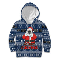 Merry Clickmas Christmas Kid Hoodie Xmas Holiday Patterns - Wonder Print Shop