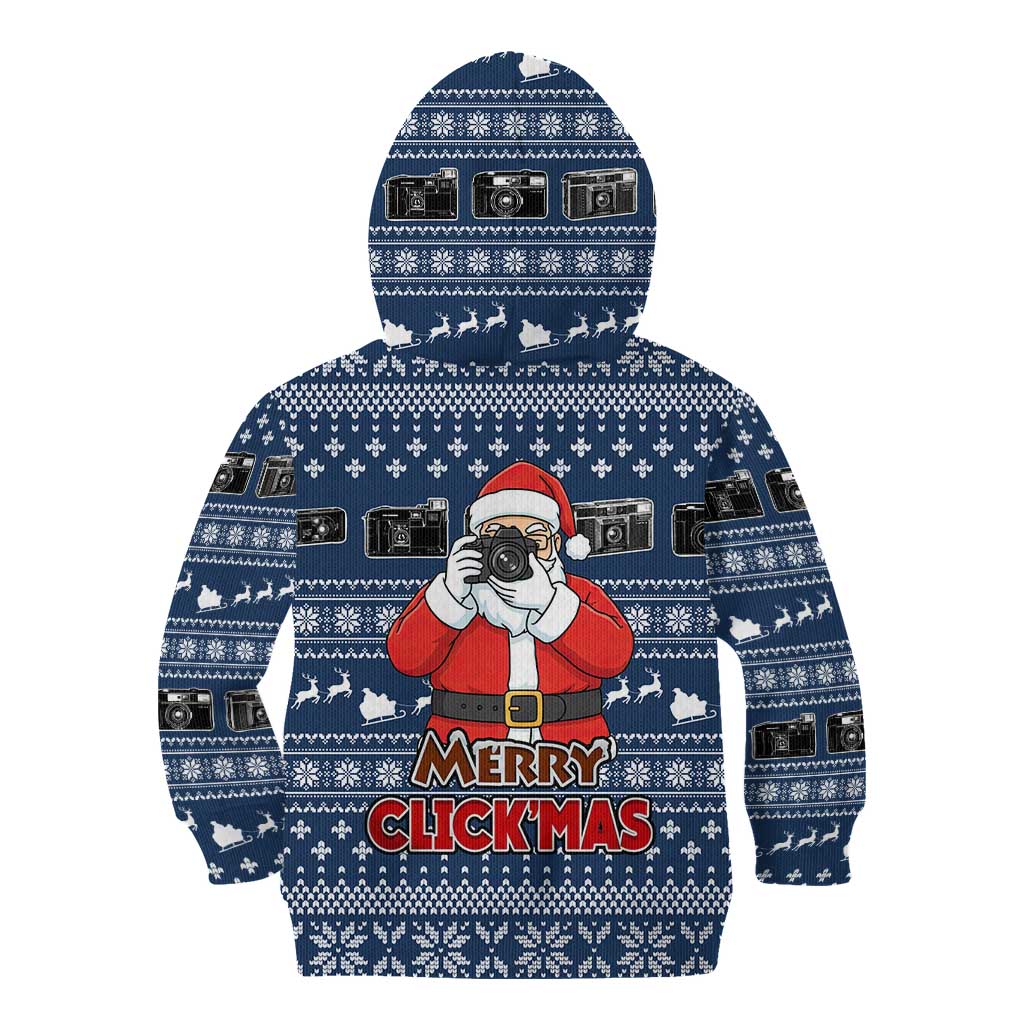 Merry Clickmas Christmas Kid Hoodie Xmas Holiday Patterns - Wonder Print Shop