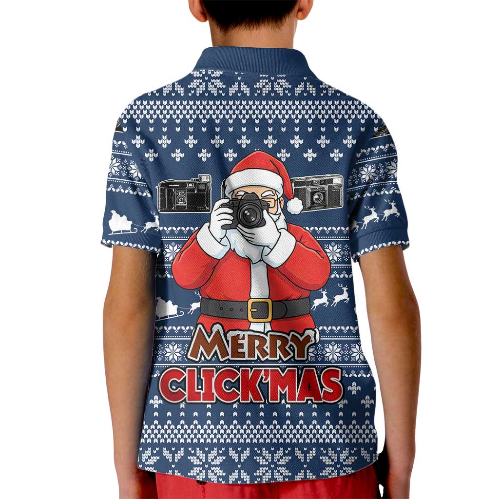 Merry Clickmas Christmas Kid Polo Shirt Xmas Holiday Patterns - Wonder Print Shop