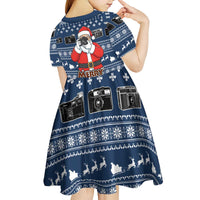 Merry Clickmas Christmas Kid Short Sleeve Dress Xmas Holiday Patterns - Wonder Print Shop