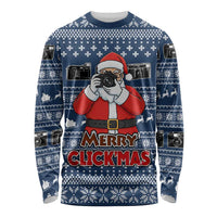 Merry Clickmas Christmas Long Sleeve Shirt Xmas Holiday Patterns - Wonder Print Shop