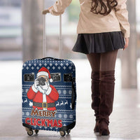 Merry Clickmas Christmas Luggage Cover Xmas Holiday Patterns - Wonder Print Shop