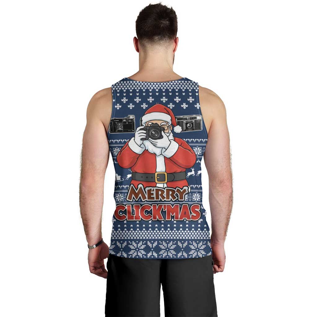 Merry Clickmas Christmas Men Tank Top Xmas Holiday Patterns - Wonder Print Shop