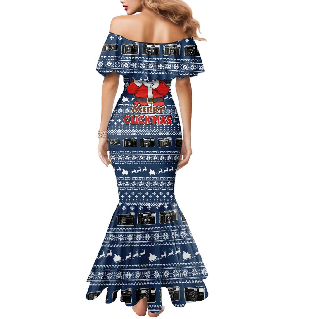 Merry Clickmas Christmas Mermaid Dress Xmas Holiday Patterns - Wonder Print Shop