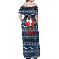 Merry Clickmas Christmas Off Shoulder Maxi Dress Xmas Holiday Patterns - Wonder Print Shop