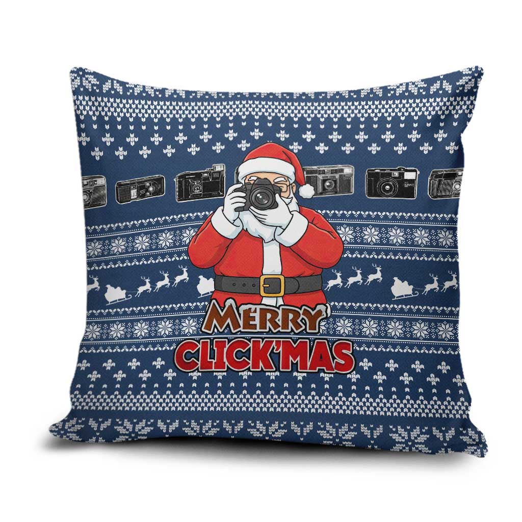 Merry Clickmas Christmas Pillow Cover Xmas Holiday Patterns - Wonder Print Shop