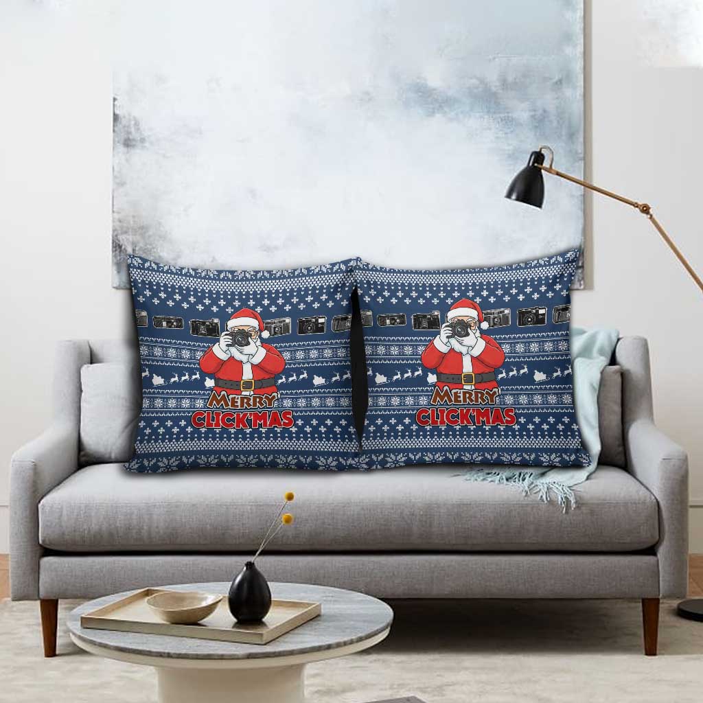 Merry Clickmas Christmas Pillow Cover Xmas Holiday Patterns - Wonder Print Shop