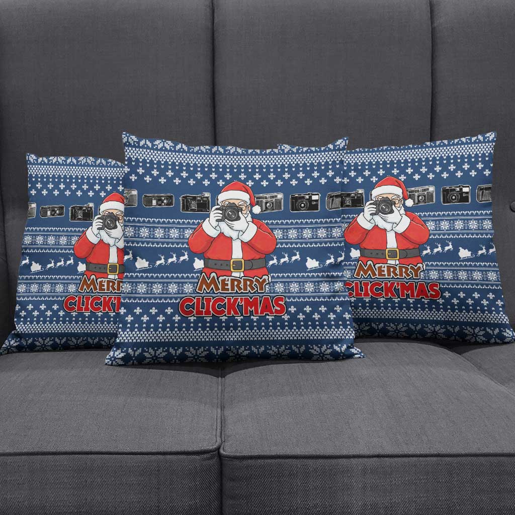 Merry Clickmas Christmas Pillow Cover Xmas Holiday Patterns - Wonder Print Shop