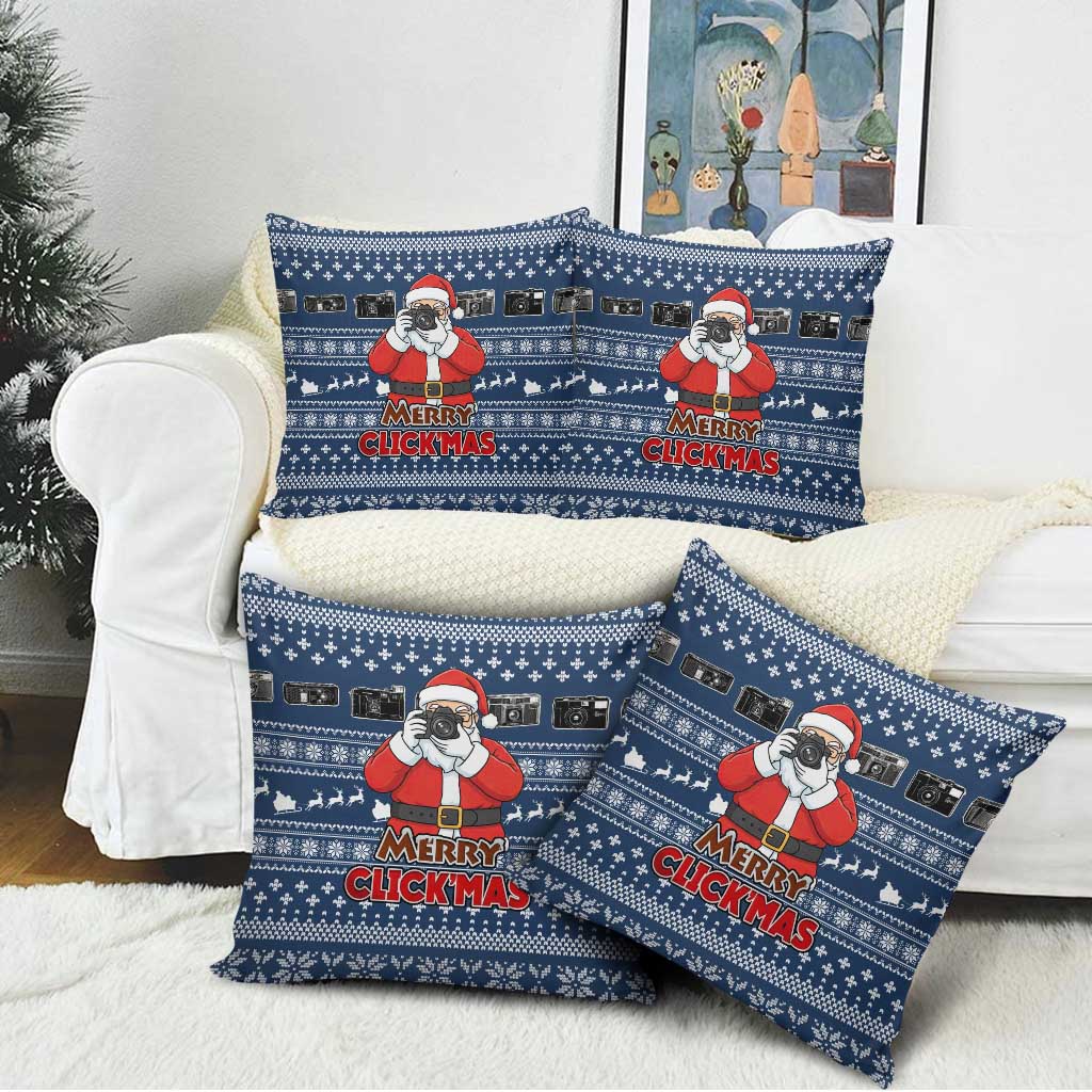 Merry Clickmas Christmas Pillow Cover Xmas Holiday Patterns - Wonder Print Shop