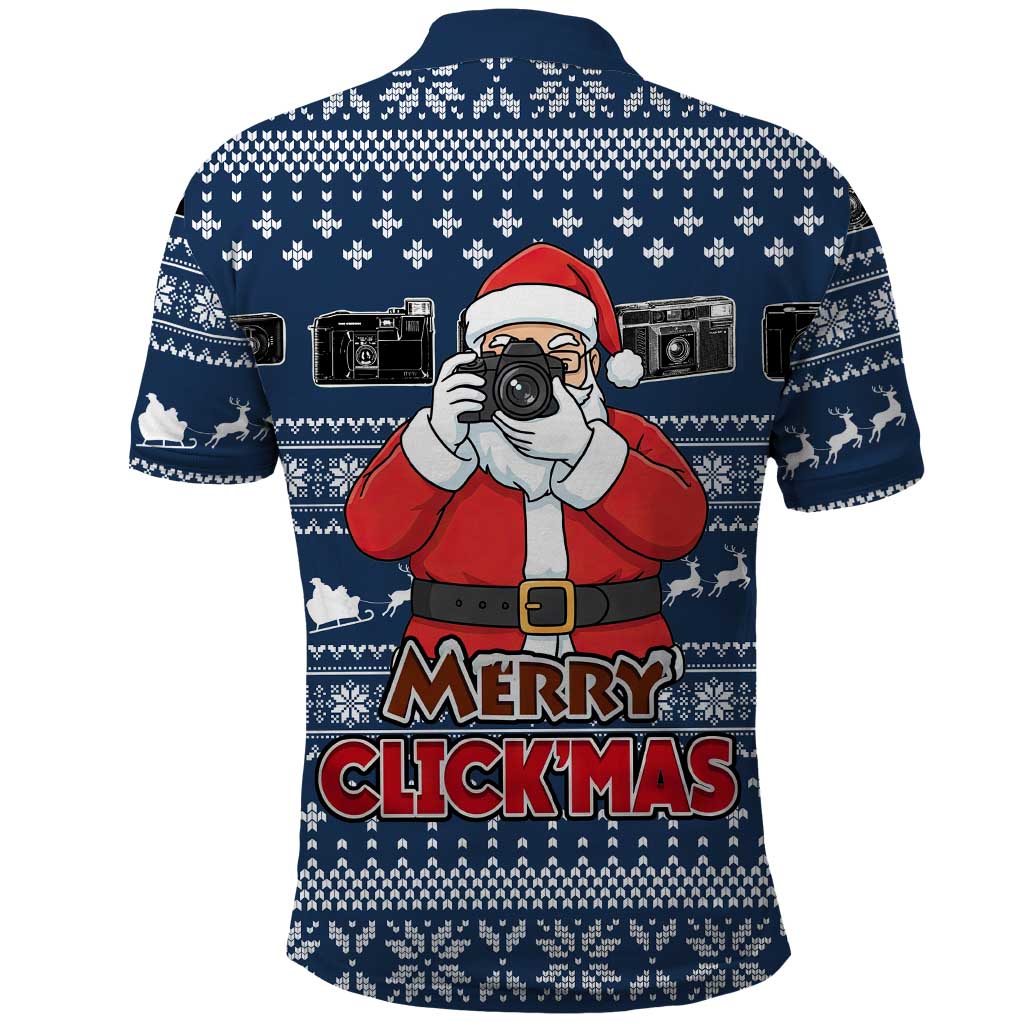 Merry Clickmas Christmas Polo Shirt Xmas Holiday Patterns - Wonder Print Shop