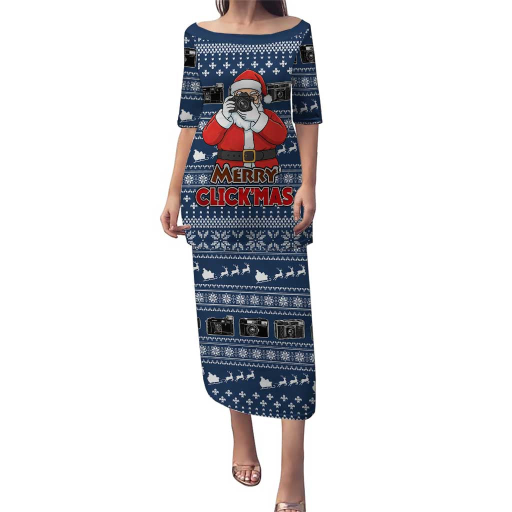 Merry Clickmas Christmas Puletasi Xmas Holiday Patterns - Wonder Print Shop