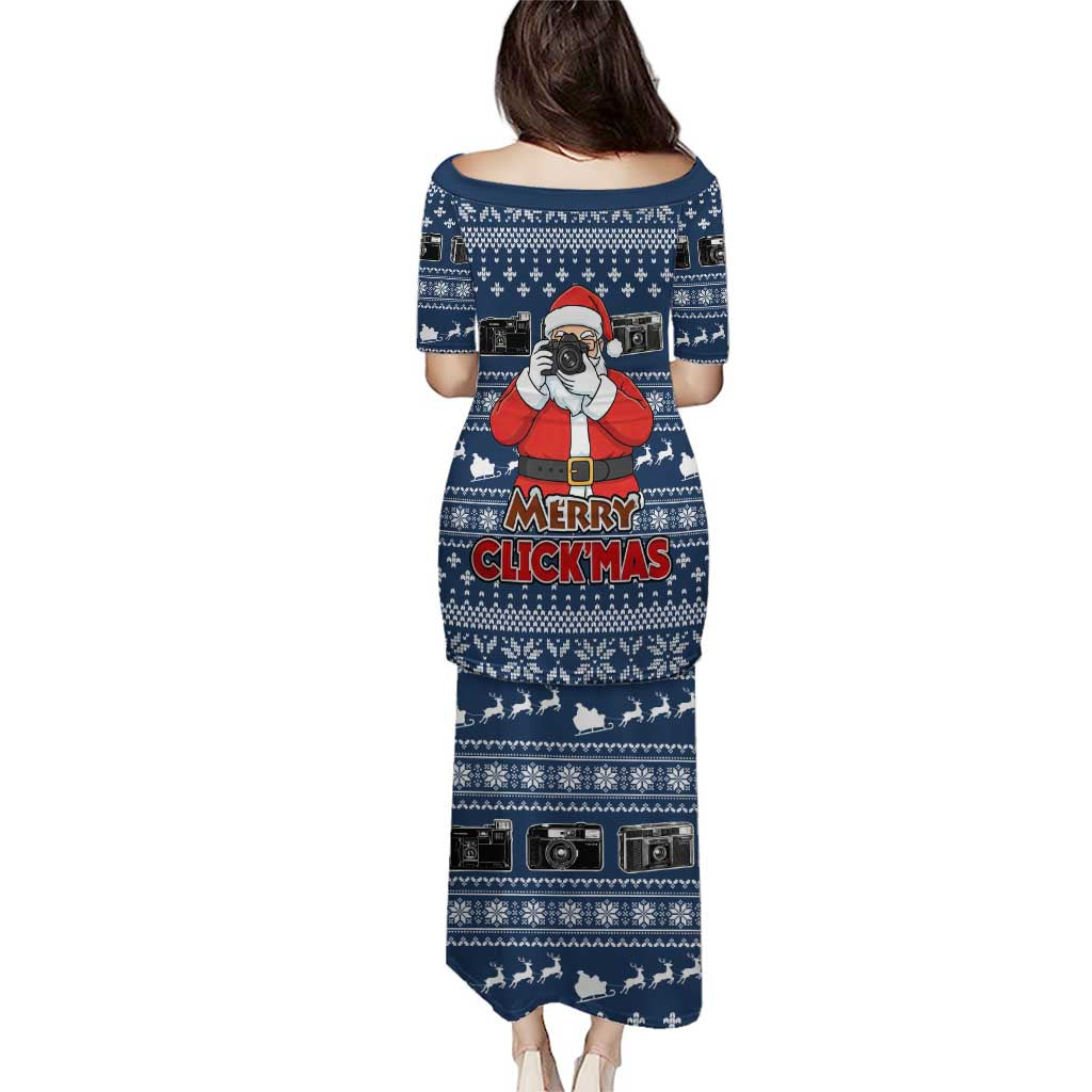 Merry Clickmas Christmas Puletasi Xmas Holiday Patterns - Wonder Print Shop