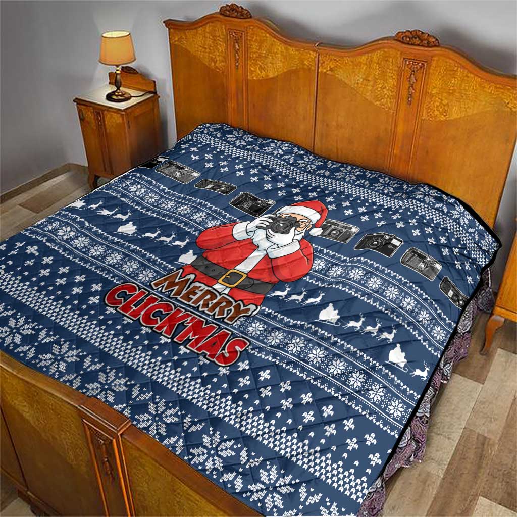 Merry Clickmas Christmas Quilt Xmas Holiday Patterns - Wonder Print Shop