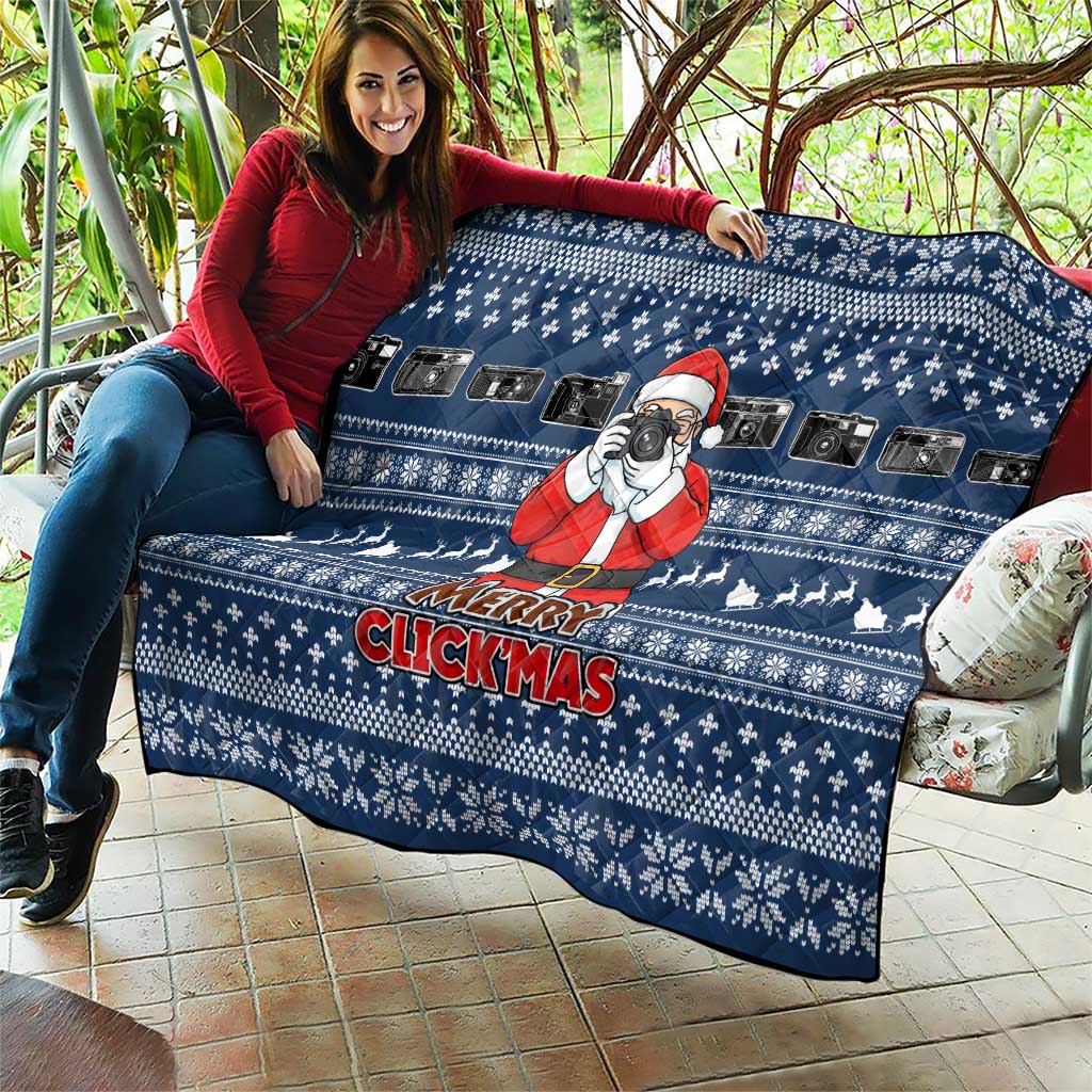 Merry Clickmas Christmas Quilt Xmas Holiday Patterns - Wonder Print Shop