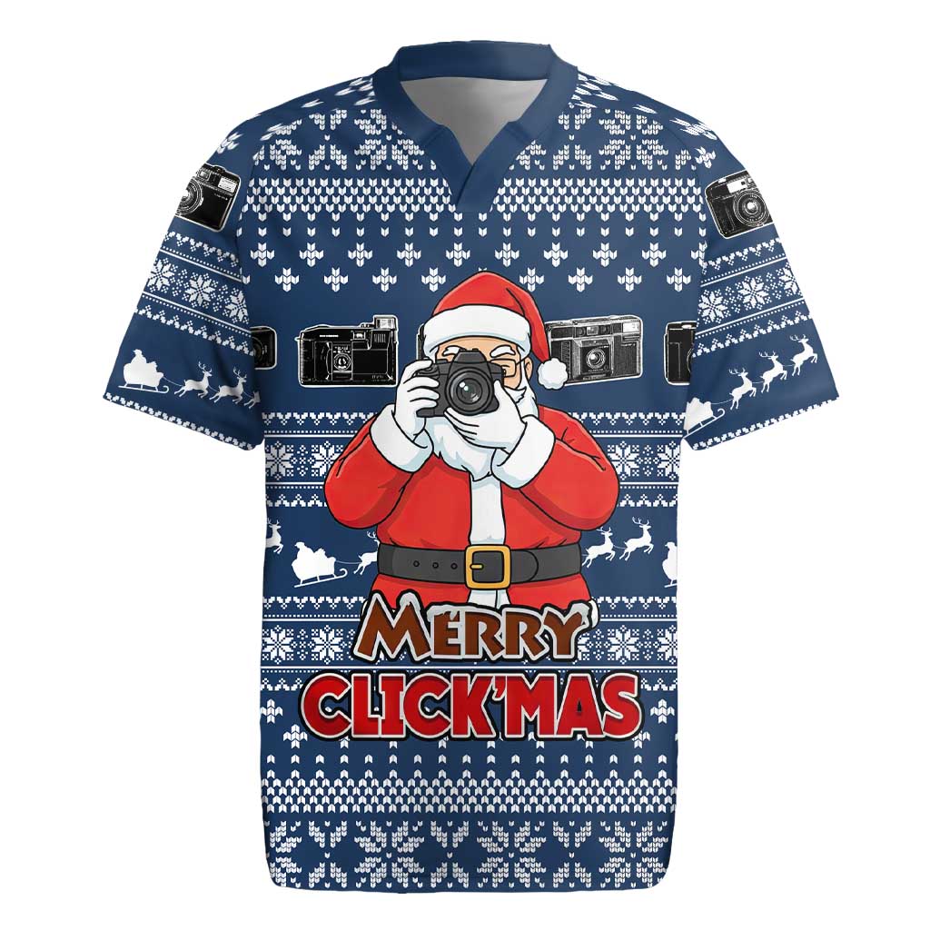 Merry Clickmas Christmas Rugby Jersey Xmas Holiday Patterns - Wonder Print Shop