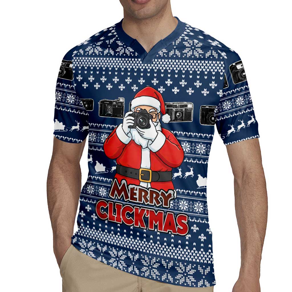 Merry Clickmas Christmas Rugby Jersey Xmas Holiday Patterns - Wonder Print Shop