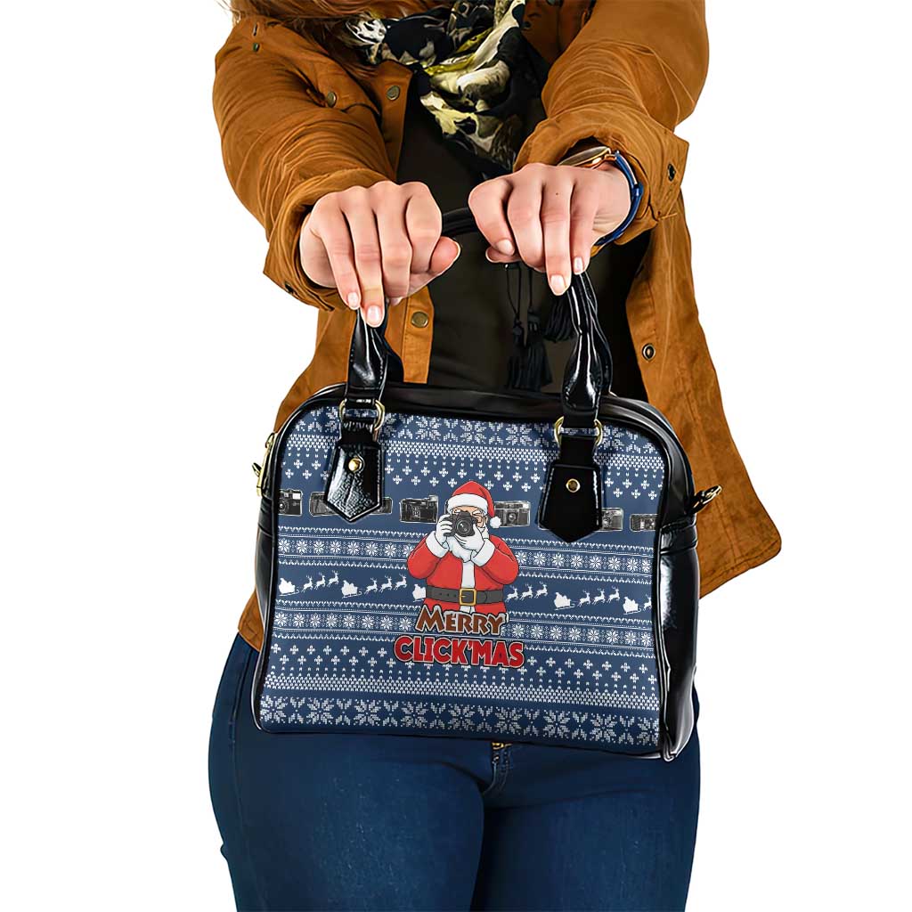 Merry Clickmas Christmas Shoulder Handbag Xmas Holiday Patterns - Wonder Print Shop