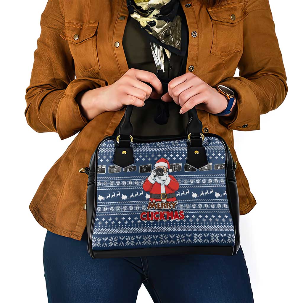 Merry Clickmas Christmas Shoulder Handbag Xmas Holiday Patterns - Wonder Print Shop